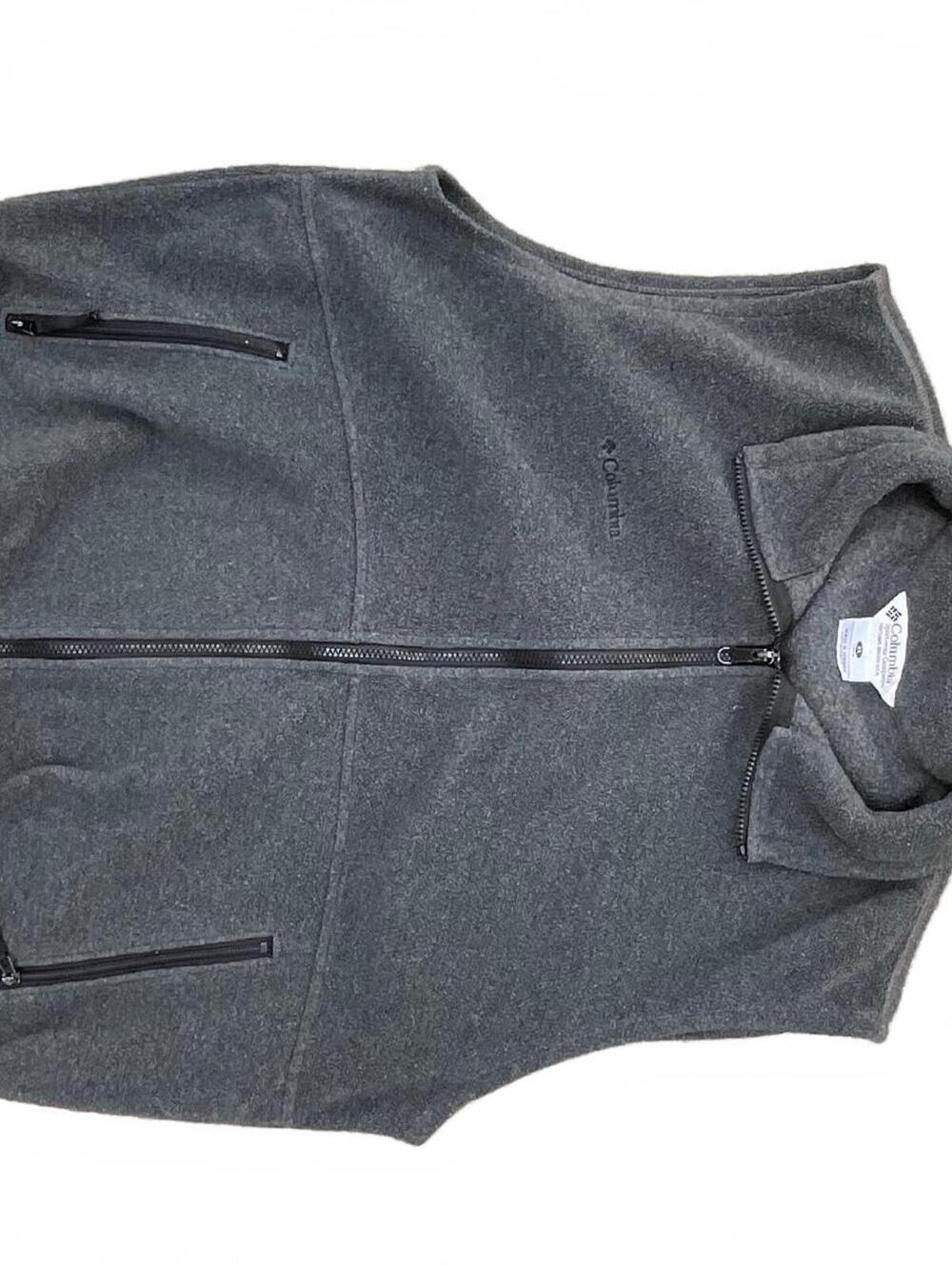 Columbia Gray Fleece Vest Size XL